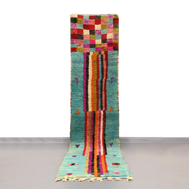 Moroccan Vintage Runner Rug 2.5 x 11 feet - Ettilux Home